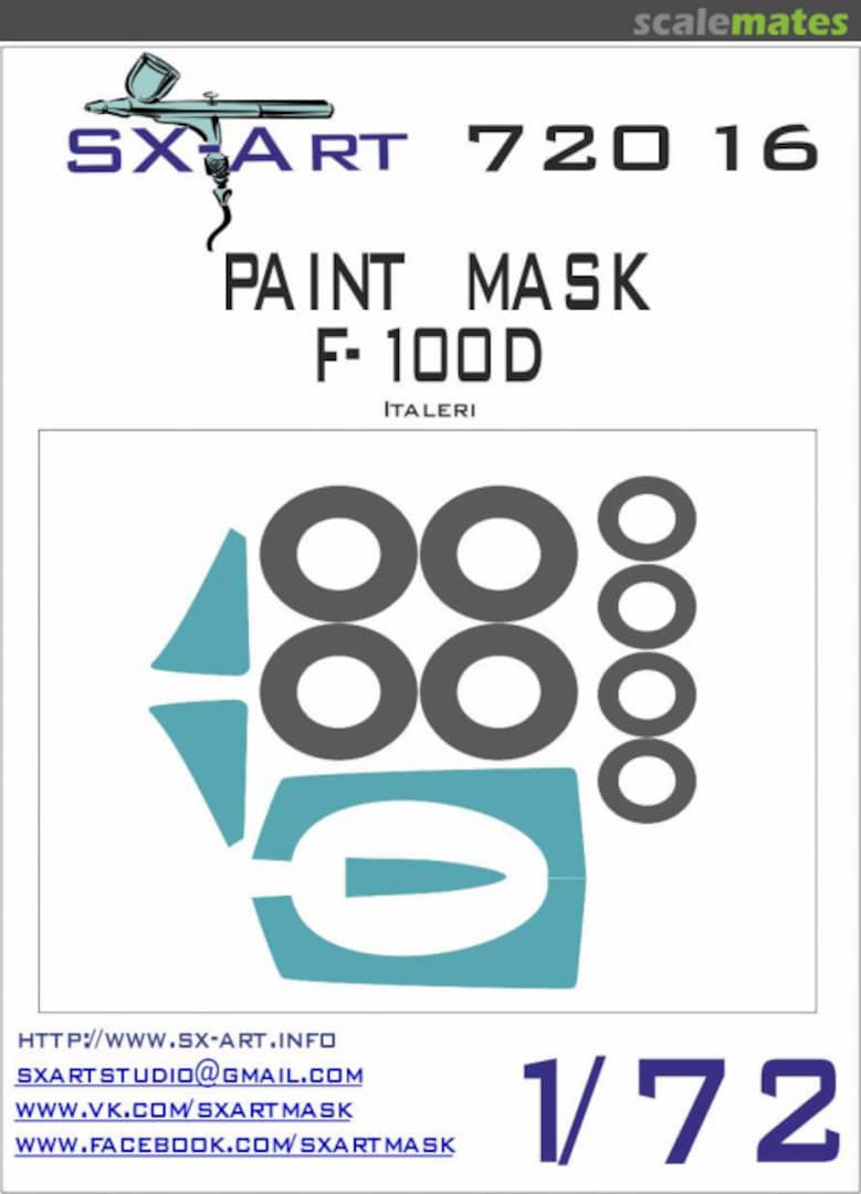 Boxart Paint mask F-100d 72016 SX-Art