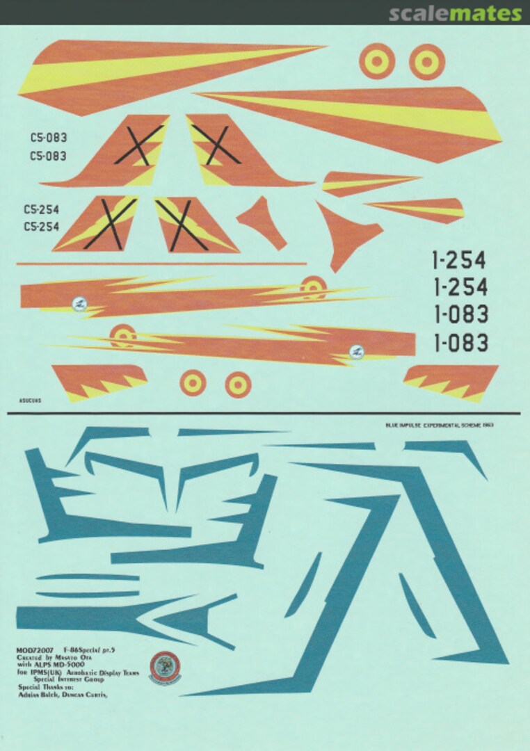 Boxart F-86 Special pt.5 MOD72007 IPMS (UK)