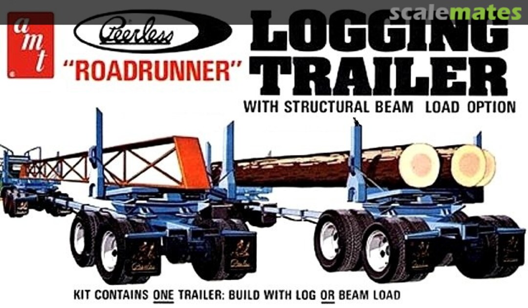 Boxart Peerless Roadrunner Logging Trailer 628 AMT