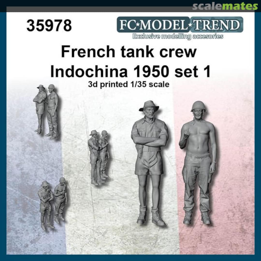 Boxart French tank crew, Indochina 1950 set 1 35978 FC Model Trend