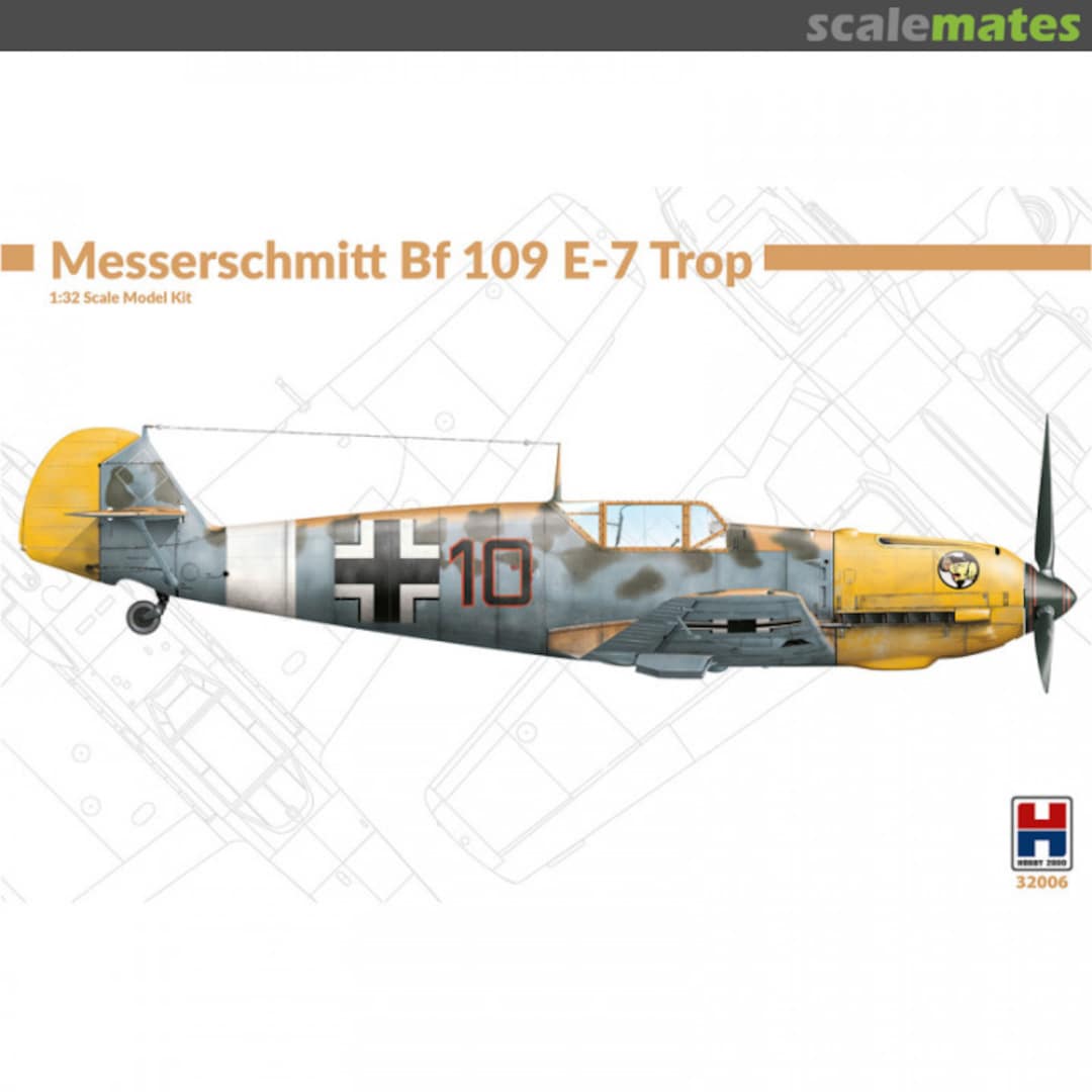 Boxart Messerschmitt Bf 109 E-7 Trop 32006 Hobby 2000