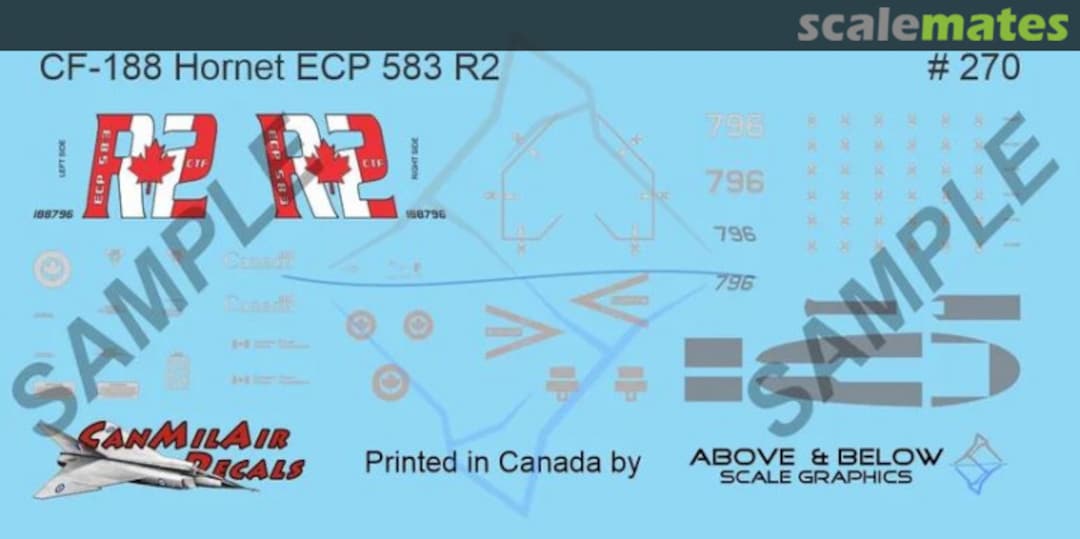 Boxart McDonnell Douglas CF-188 Hornet 270 Above & Below Graphics