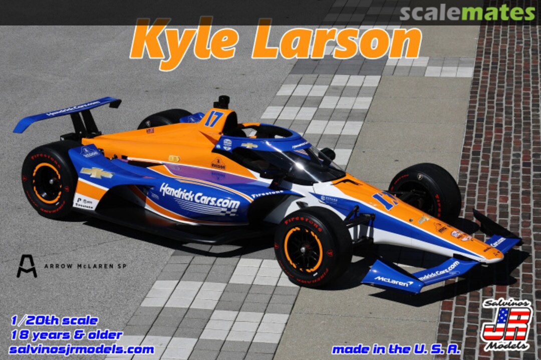 Boxart Kyle Larson 2024 IndyCar AM2024KLI Salvinos JR Models