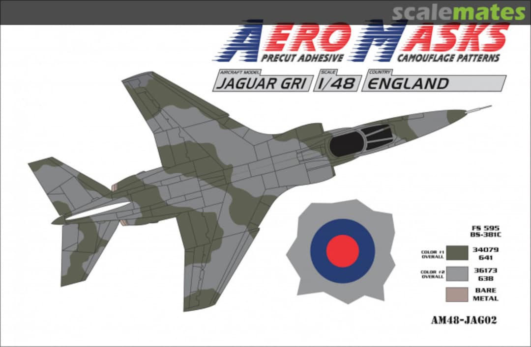 Boxart Jaguar GR.1 England AM48-JAG02 AeroMasks