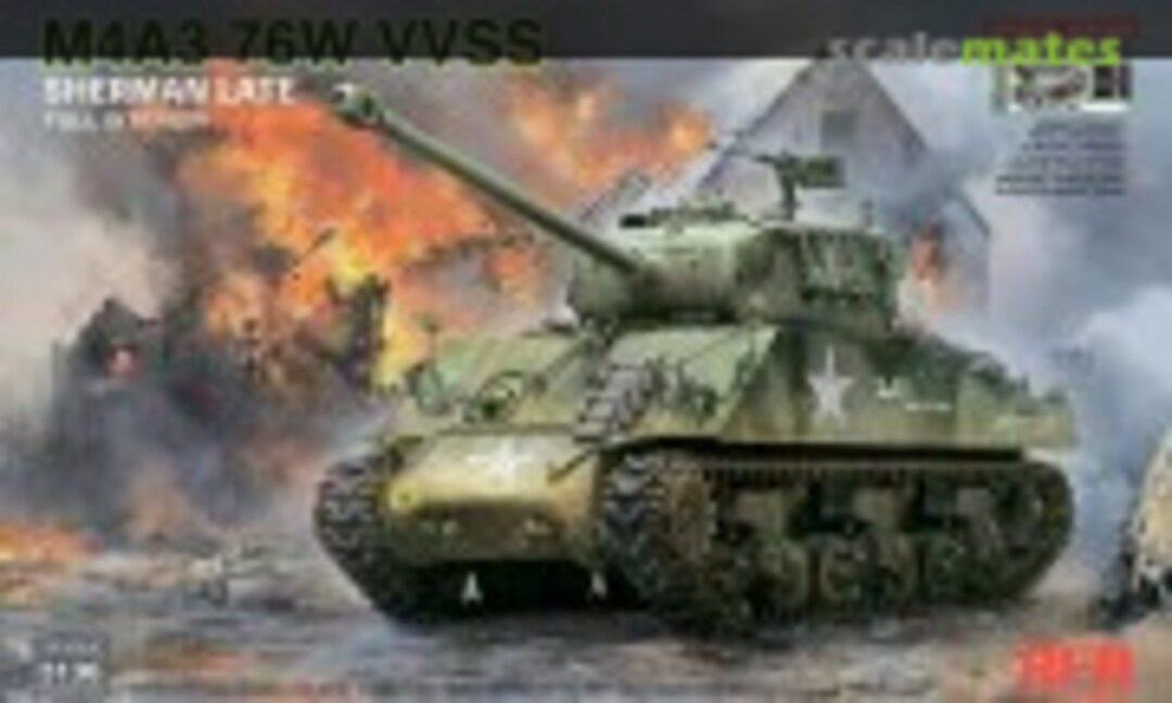 1:35 M4A3 Sherman 76W VVSS Late w/Interior (Rye Field Model RM-5136)