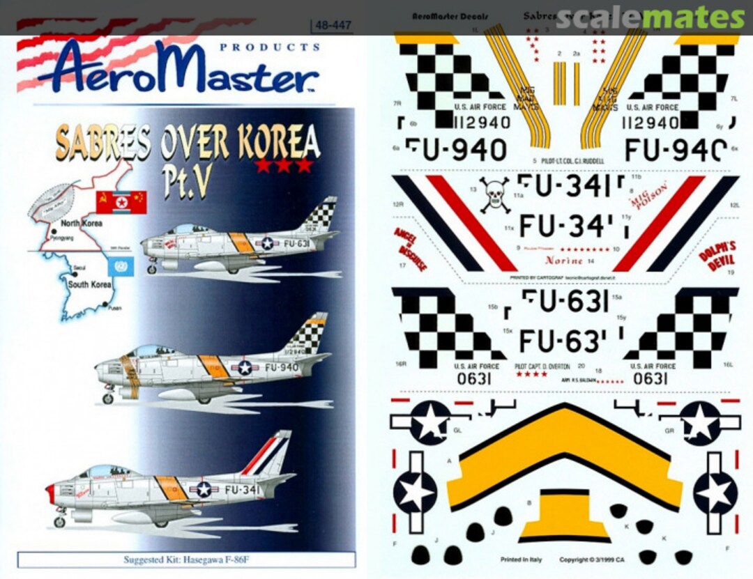 Boxart Sabres Over Korea Pt. V 48-447 AeroMaster