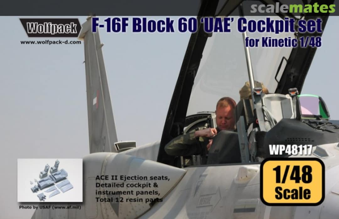 Boxart F-16F Block 60 'UAE' Cockpit Set WP48117 Wolfpack