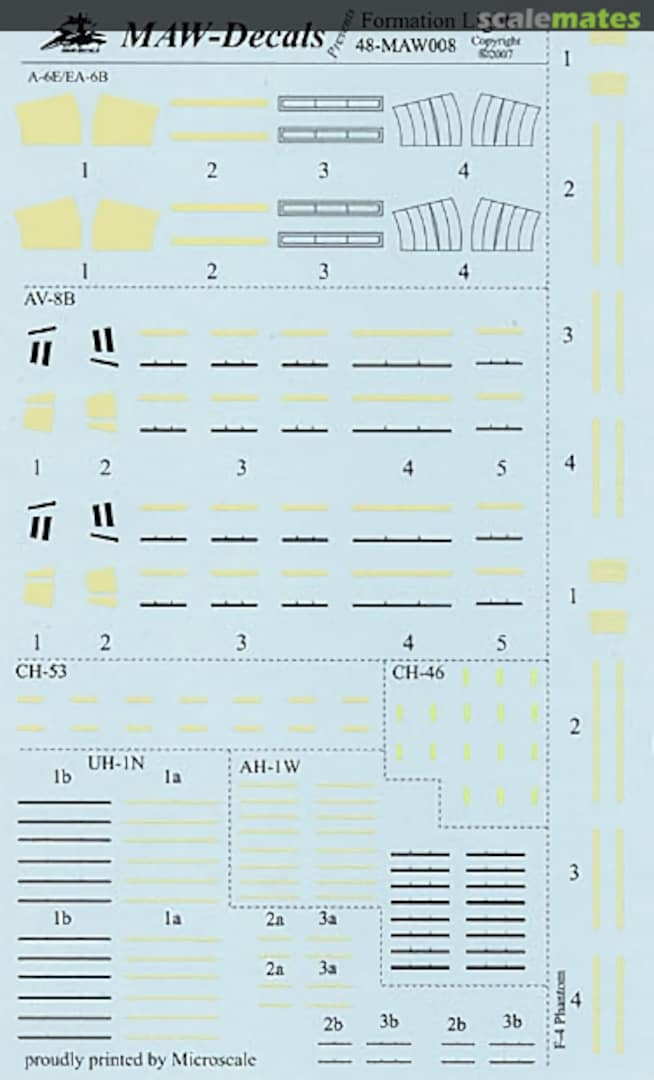 Boxart Formation Lights 48-MAW008 MAW-Decals