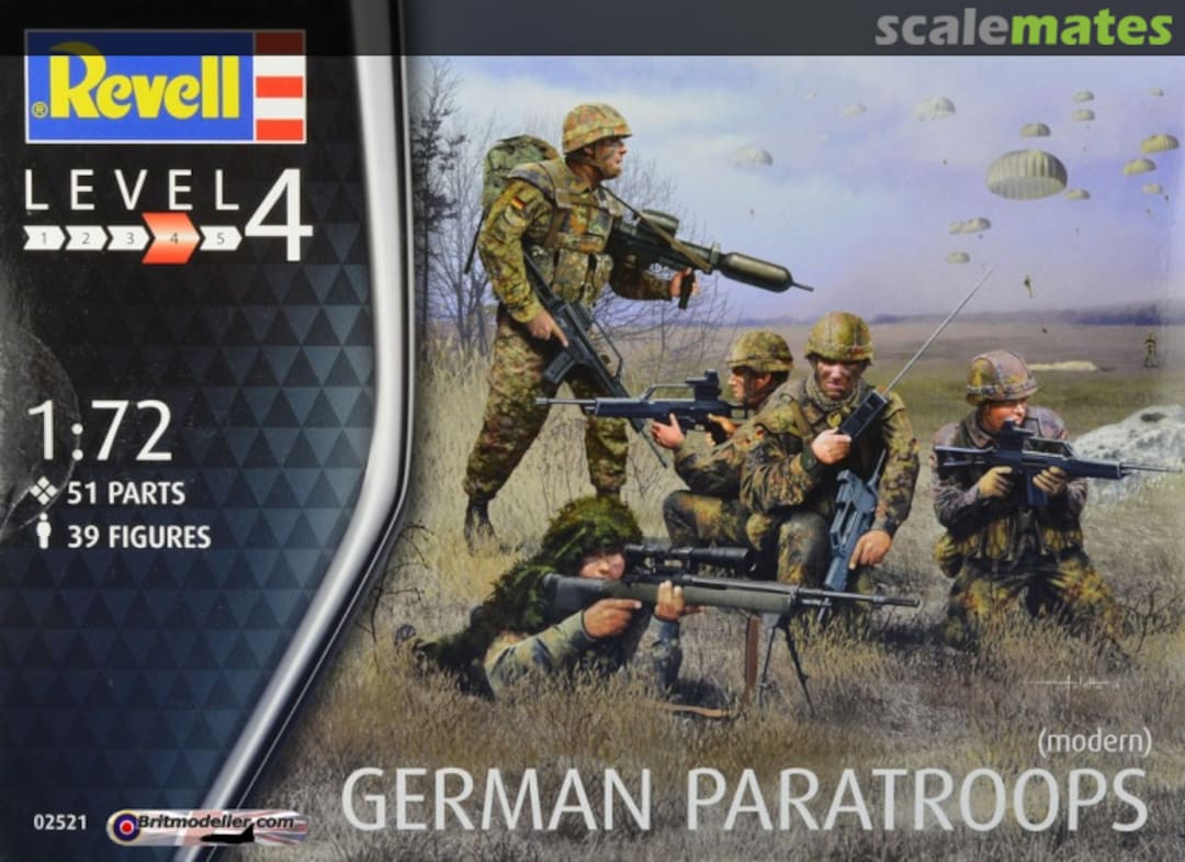 Boxart German Paratroops 02521 Revell