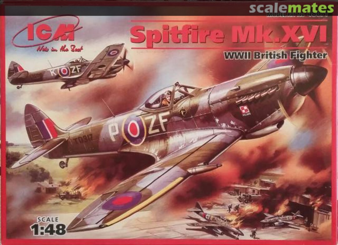 Boxart Spitfire Mk.XVI 48071 ICM