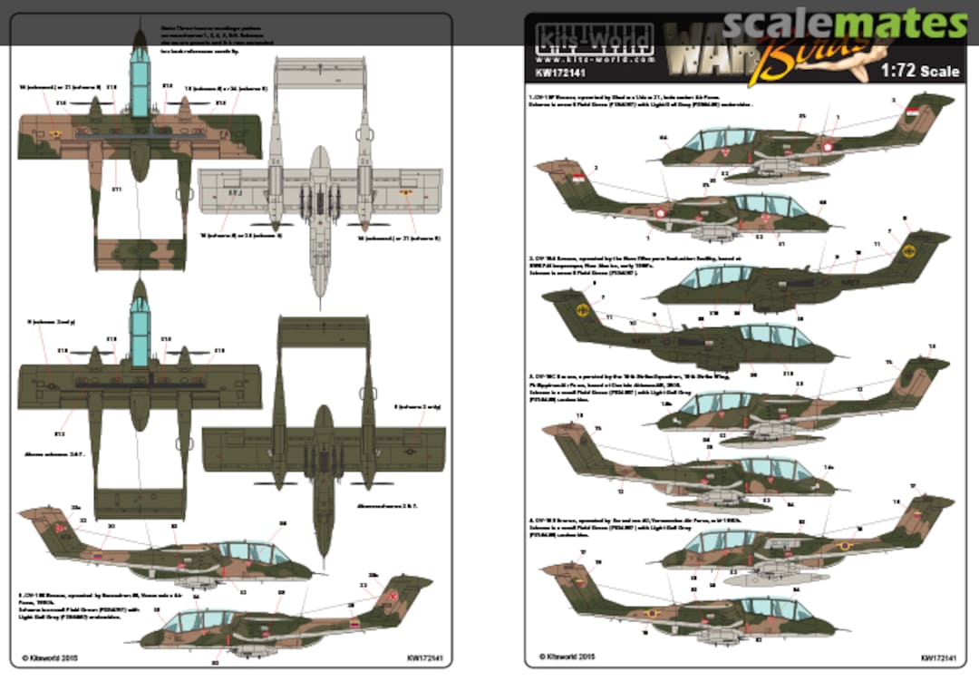 Boxart North American Rockwell OV-10 Bronco KW172141 Kits-World