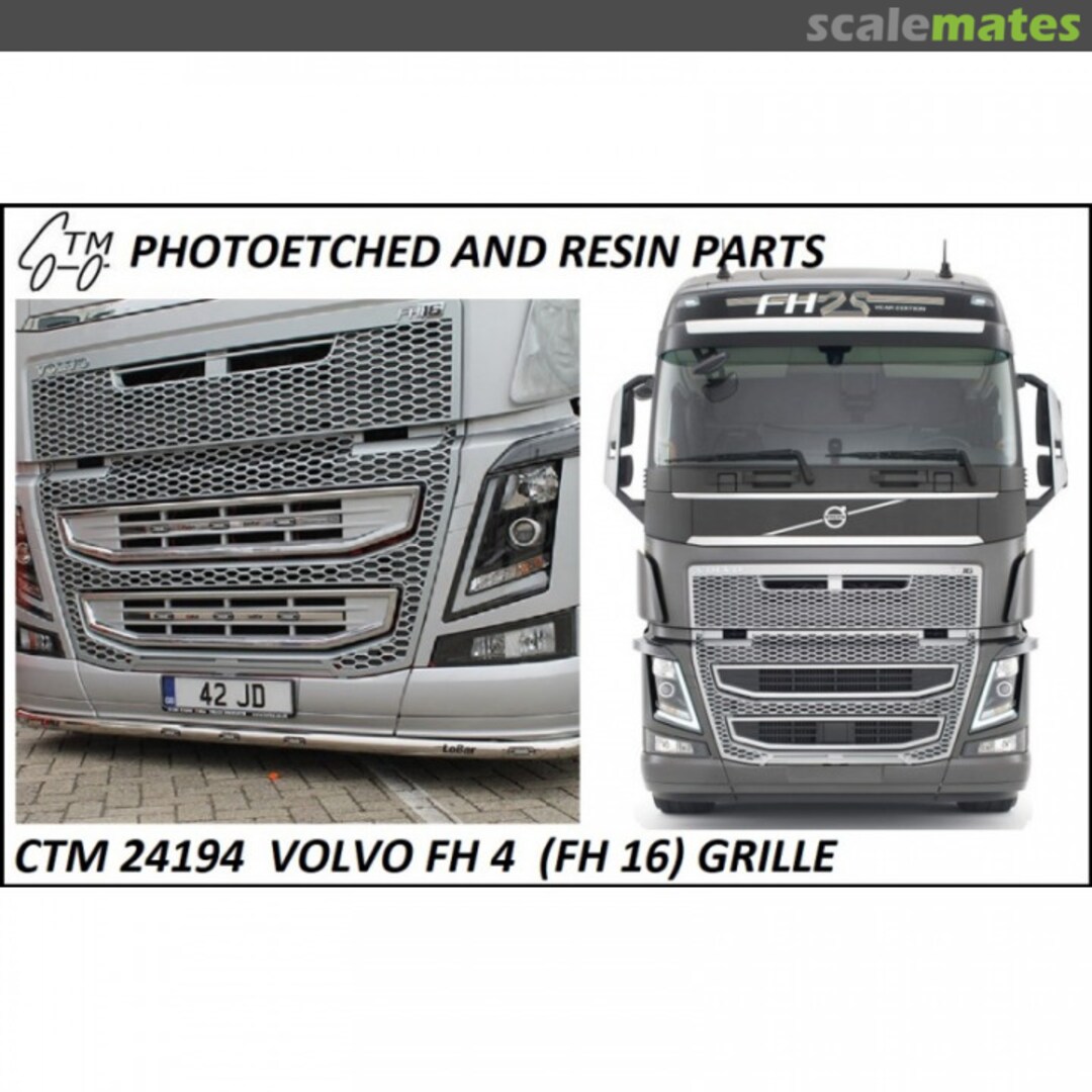 Boxart Volvo FH16 grille for Volvo FH4 CTM 24194 Czech Truck Model