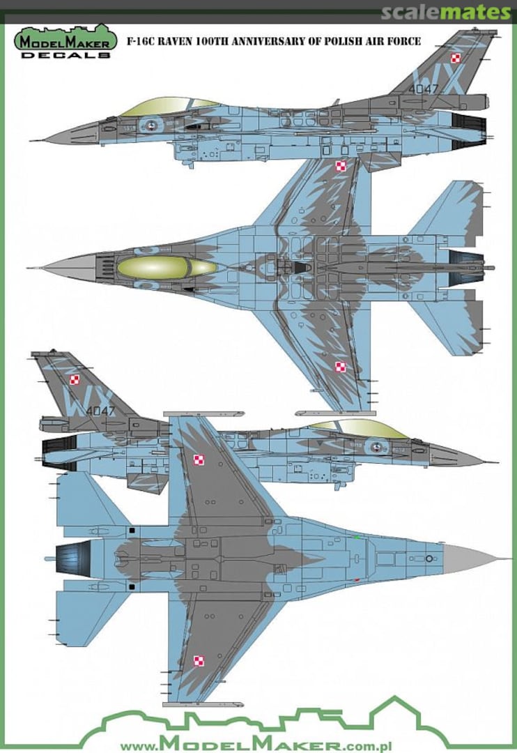 Boxart Polish F-16C Raven MD48138 ModelMaker