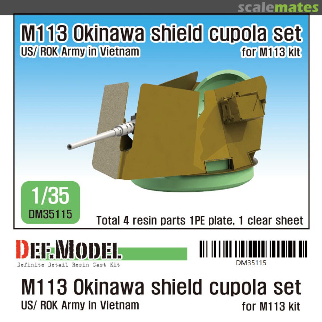 Boxart US M113 Okinawa Shield cupola set (for M113 1/35) DM35115 Def.Model