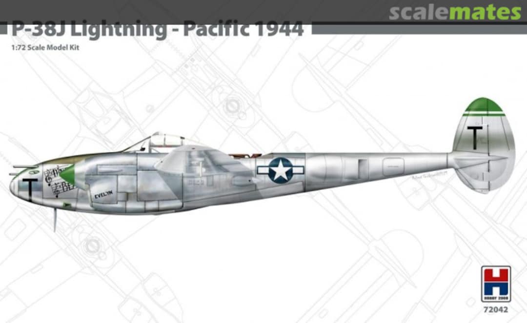 Boxart P-38J Lightning 72042 Hobby 2000