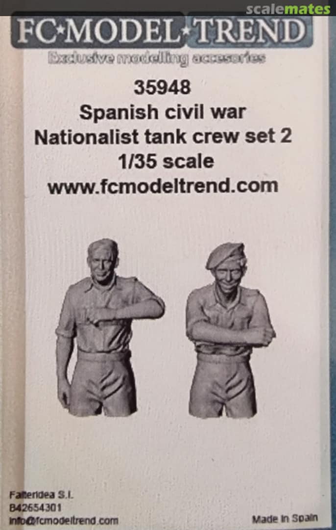 Boxart Spanish civil war national tank crew, set 2 35948 FC Model Trend