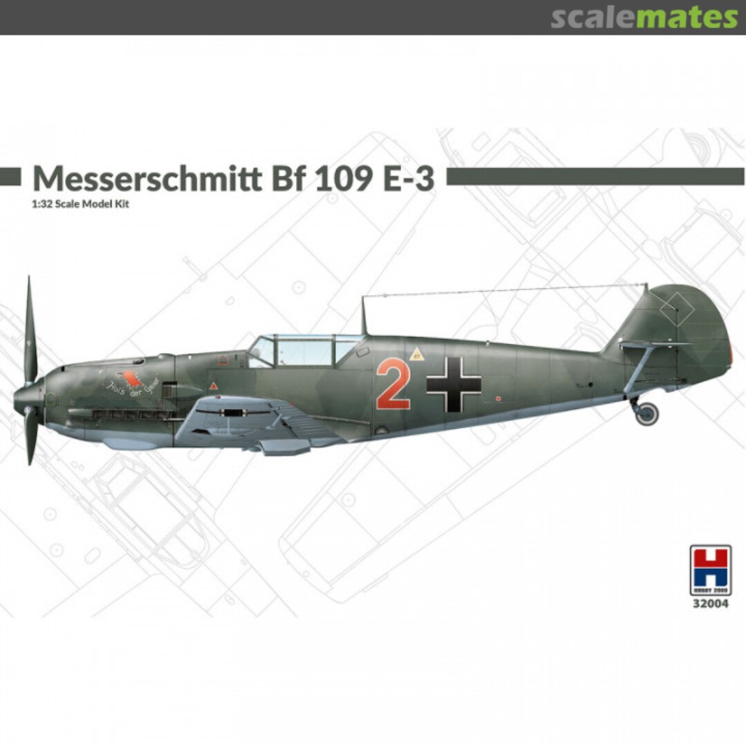 Boxart Messerschmitt Bf 109 E-3 32004 Hobby 2000