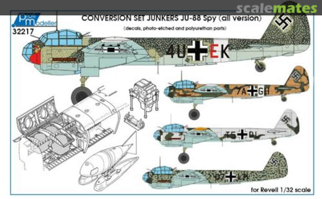 Boxart Junkers Ju-88 Spy conversion set 32217 Profimodeller