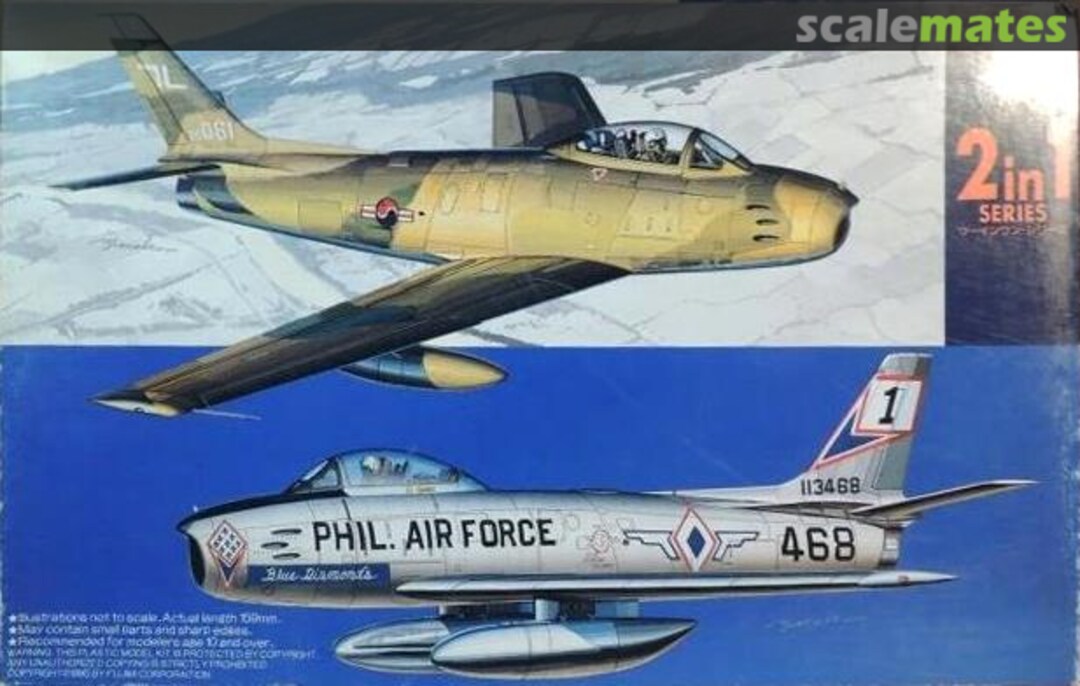 Boxart F-86F Sabre ROKAF & Phil. Air Force (Blue Diamonds) 35504 Fujimi