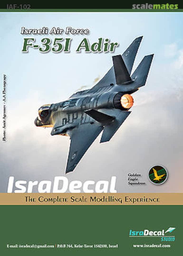 Boxart IAF F-35I "Adir" IAF102 IsraDecal Studio