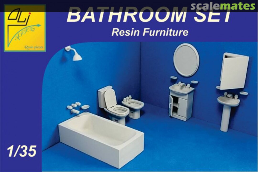 Boxart Bathroom set OMRP0004S Oli Models Resin Pieces