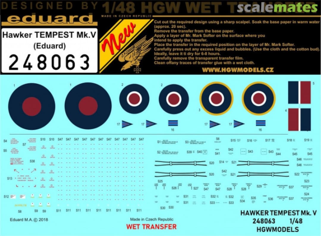 Boxart Hawker TEMPEST Mk.V 248063 HGW Models