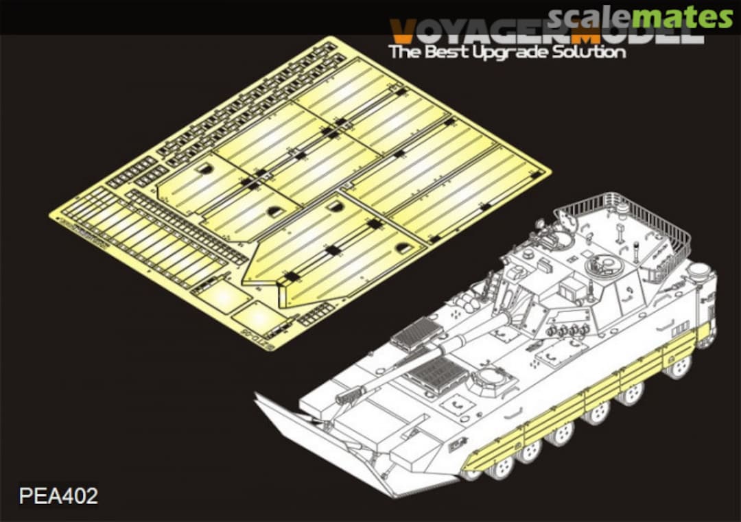 Boxart Chinese PLA ZTD-05 AAAV Track Covers PEA402 Voyager Model