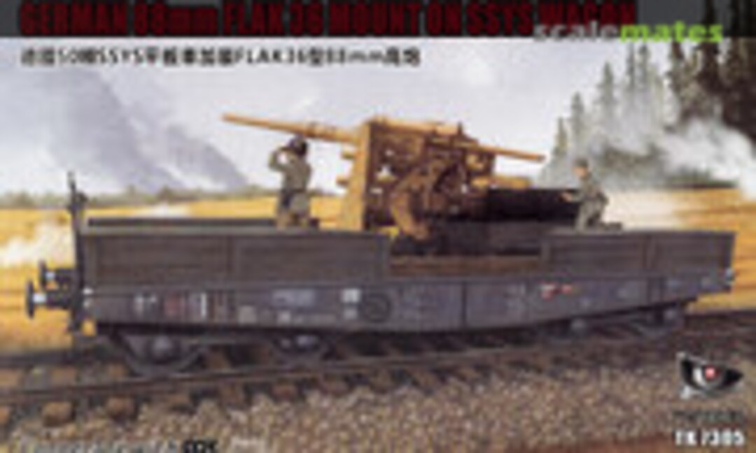 1:72 German 88mm FLAK 36 Mount on SSYS Wagon (T-Model TK7305)