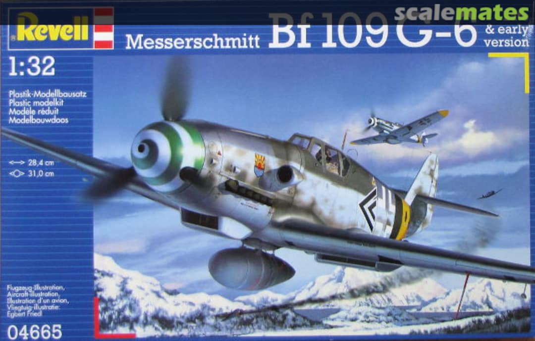 Boxart Messerschmitt Bf 109 G-6 Late & Early Version 04665 Revell