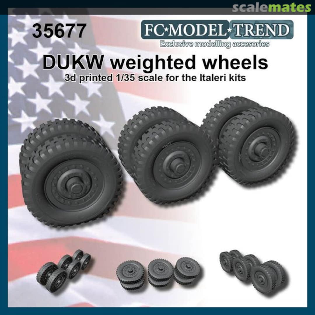 Boxart DUKW weighted wheels 35677 FC Model Trend