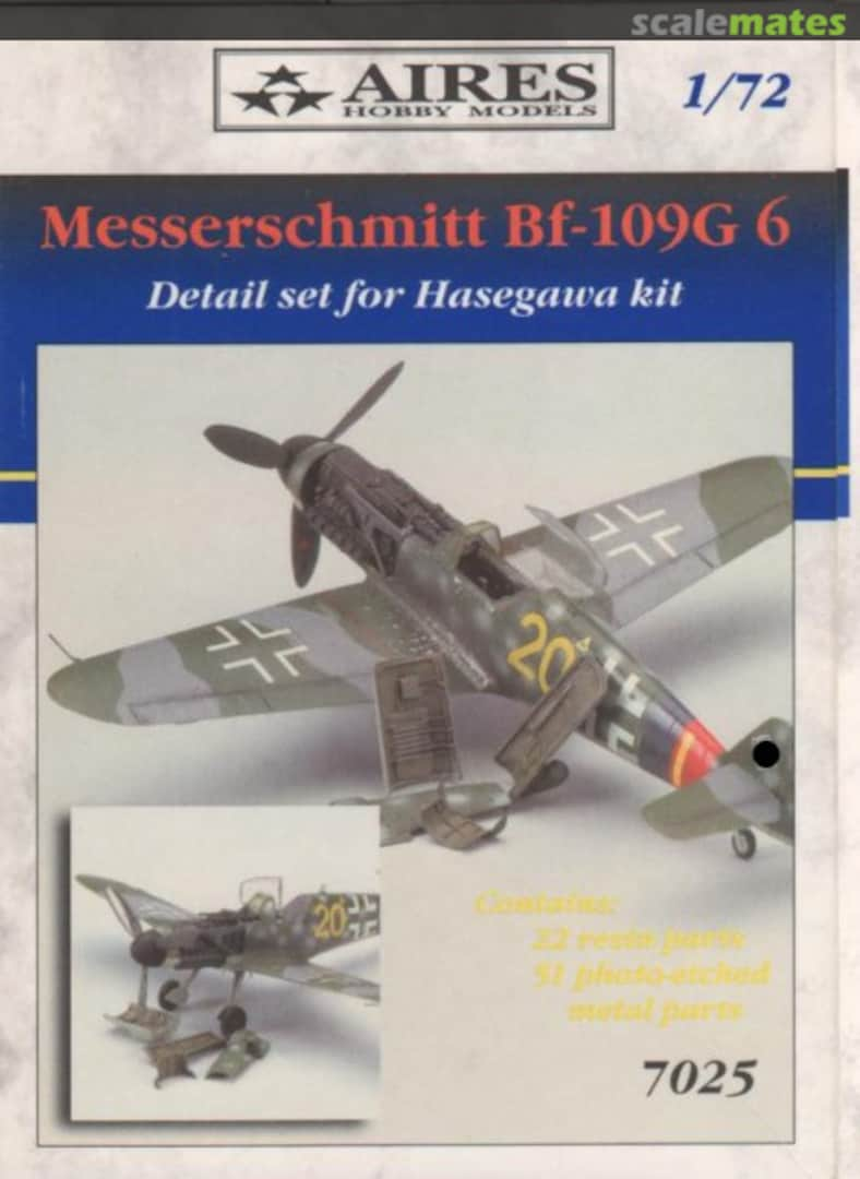 Boxart Bf 109G-6 detail set 7025 Aires