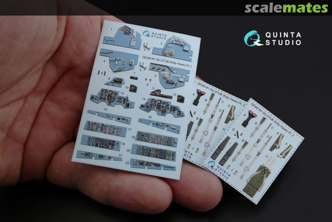 Contents Su-27UB Flanker-C interior 3D decals QD48181 Quinta Studio