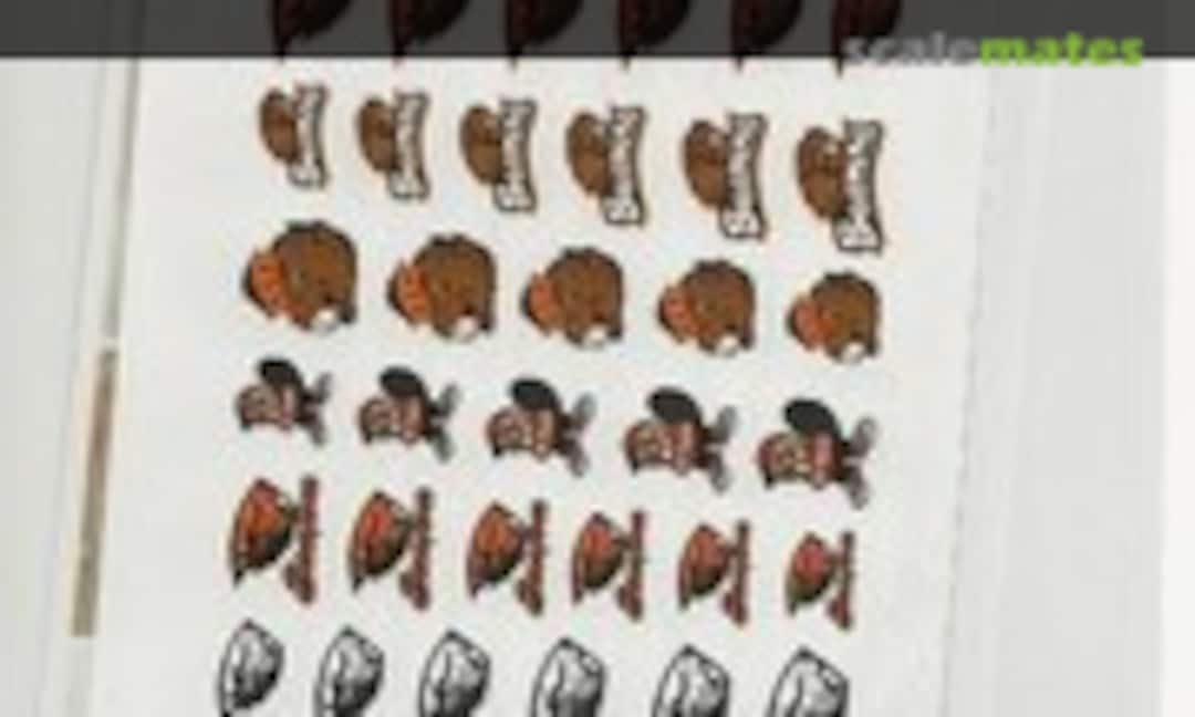 1:72 Oregon State Beavers Nail Art Decals (T2 Decals MSD-ORSTBV-001)