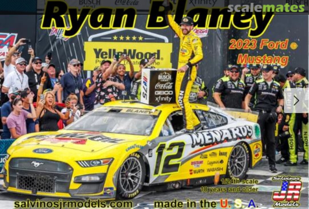 Boxart Ryan Blaney #12 PF2023RBT Salvinos JR Models