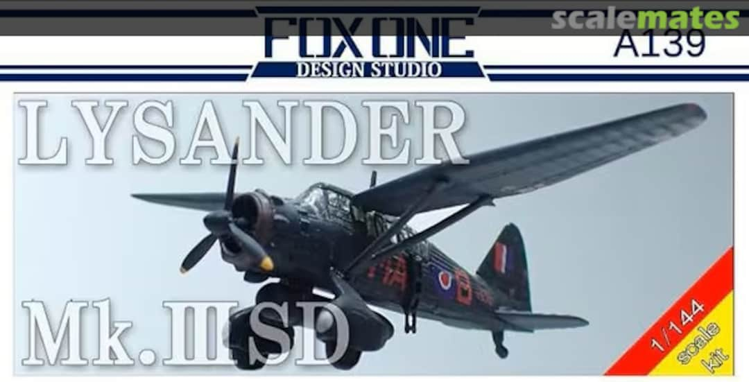 Boxart Westland Lysander Mk-III SD A139 FoxOne Design Studio