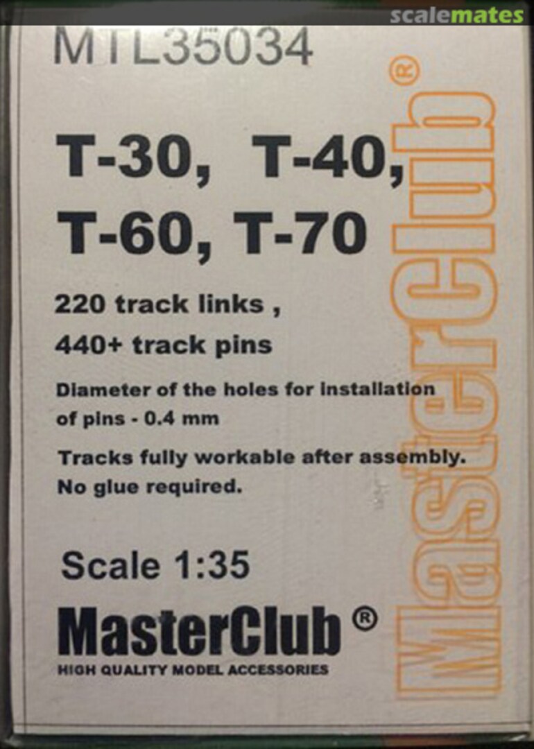 Boxart Tracks for T-30 / T-40 / T-60 / T-70 / Su-76 MTL35034 MasterClub