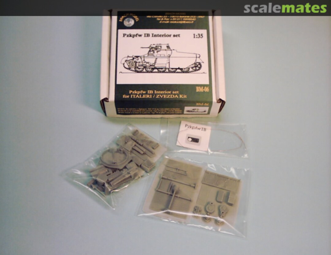 Boxart PzKpfw IB Interior Detail Set BM-006 Brach Model