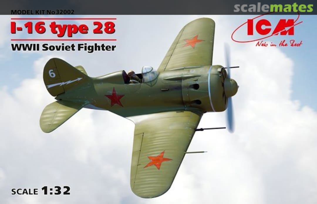 Boxart I-16 type 28 32002 ICM