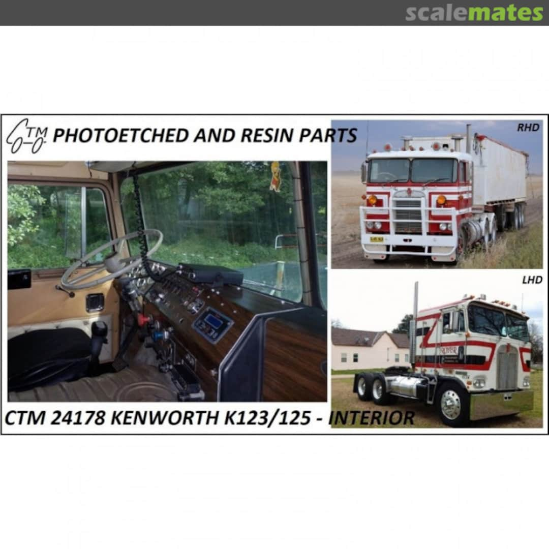 Boxart Kenworth K123/125 Interior CTM 24178 Czech Truck Model