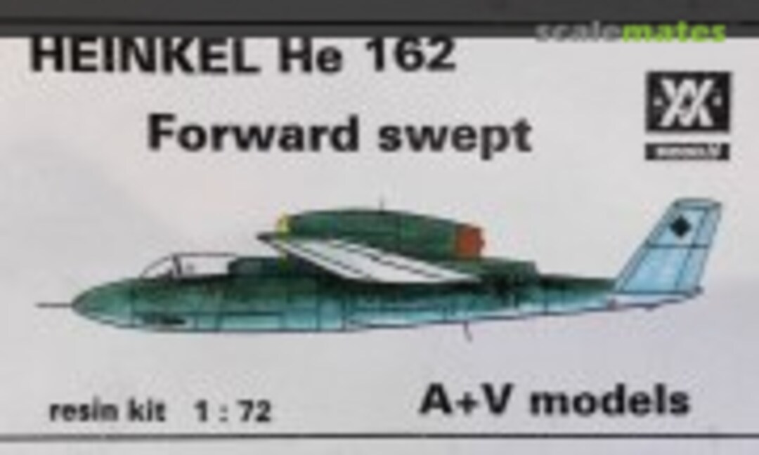 1:72 Heinkel He 162 Forward swept wings (A+V Models 72044)