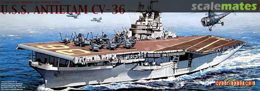 Boxart USS Antietam CV-36 7064 Cyber Hobby