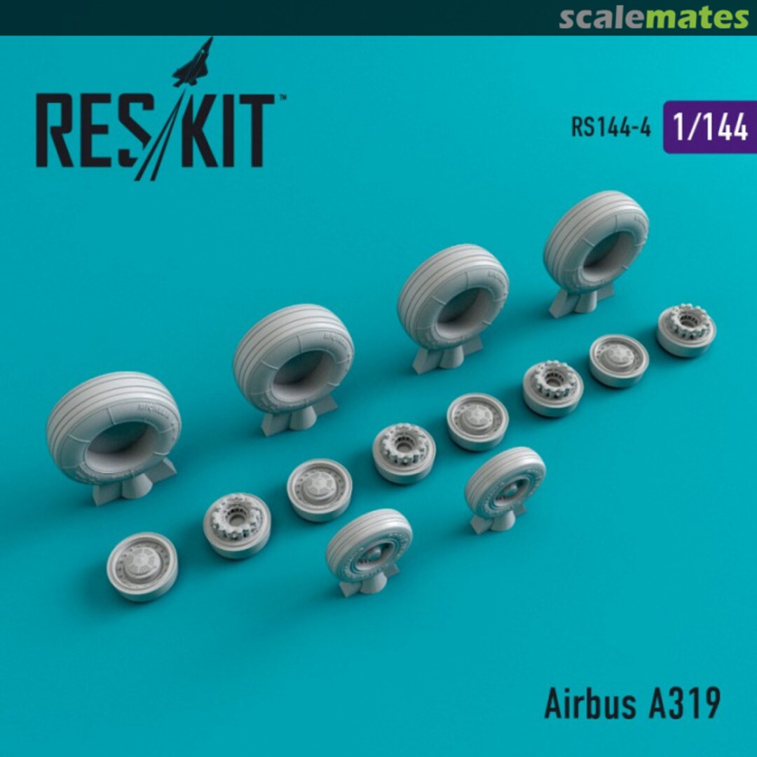 Boxart Airbus A319 - wheels set RS144-0004 ResKit