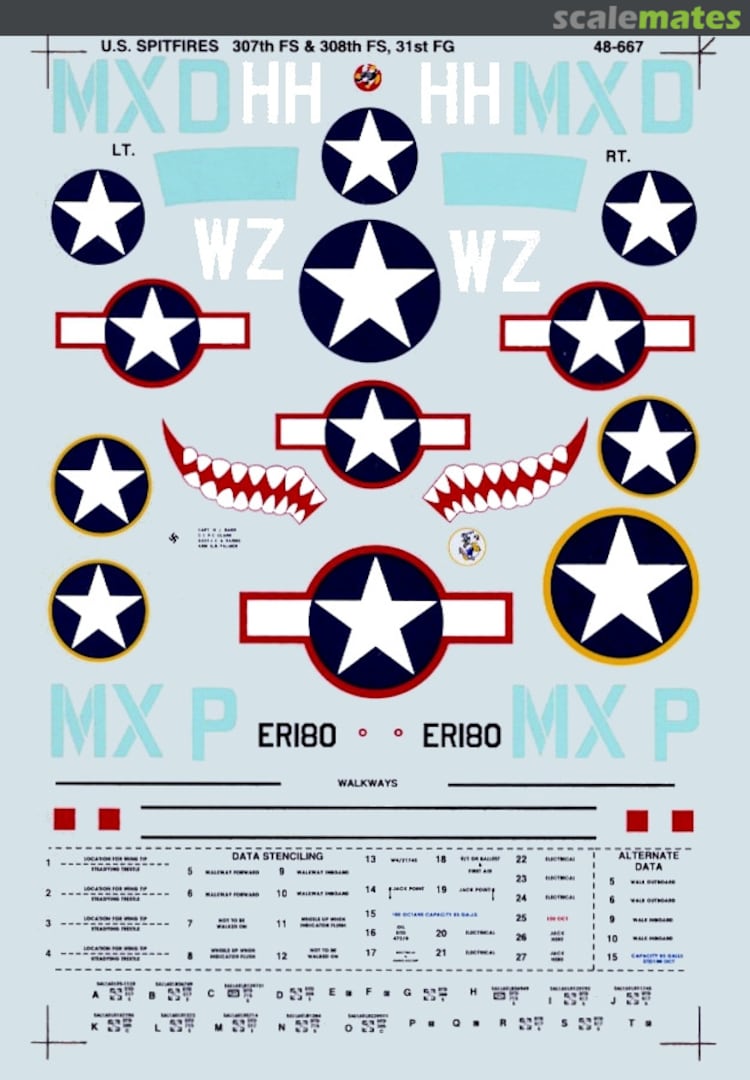 Boxart U.S. Spitfires 48-0667 SuperScale International