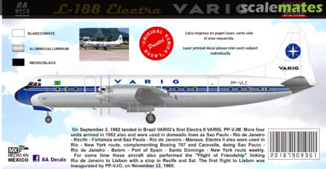 Boxart Varig Electra 7909-351-144 8aDecs