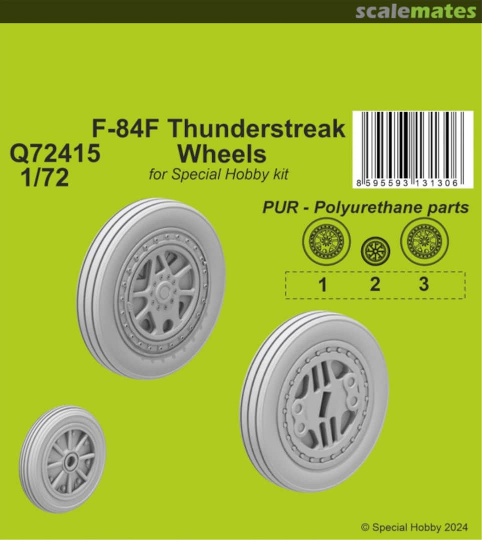 Boxart F-84F Thunderstreak Wheels Q72415 Special Hobby