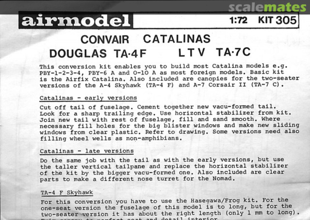 Boxart Convair Catalinas 305 Airmodel