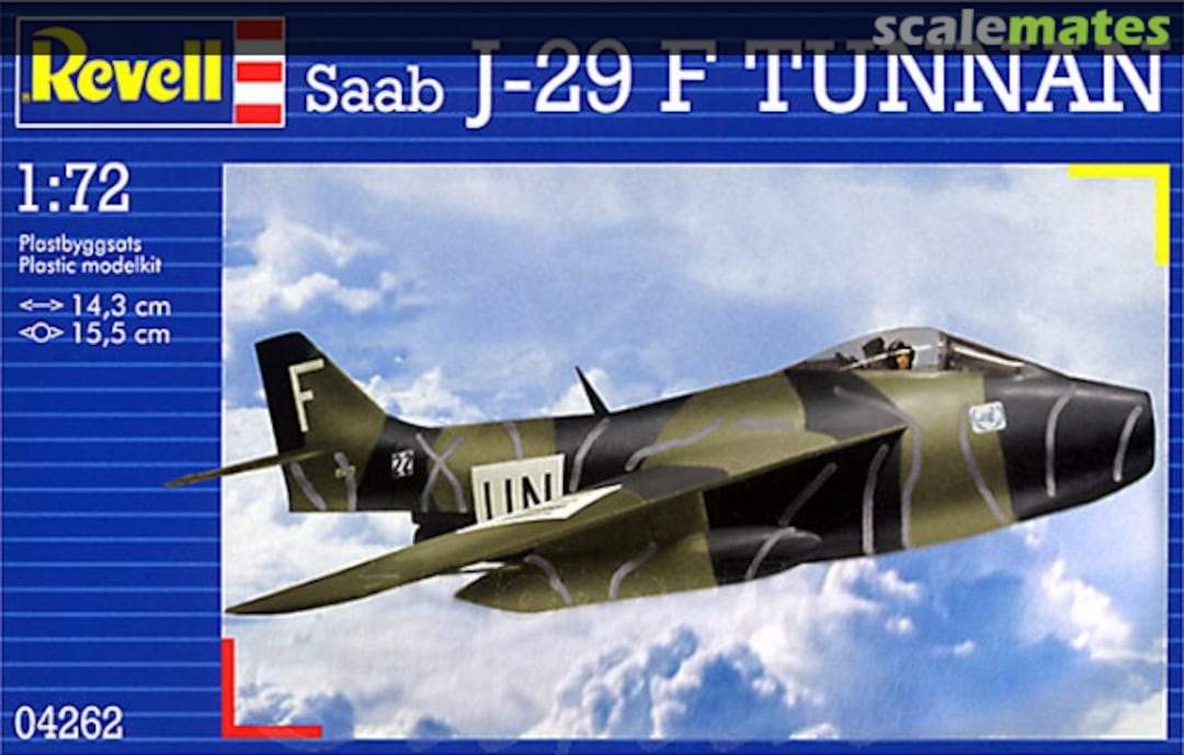 Boxart Saab J-29F Tunnan 04262 Revell