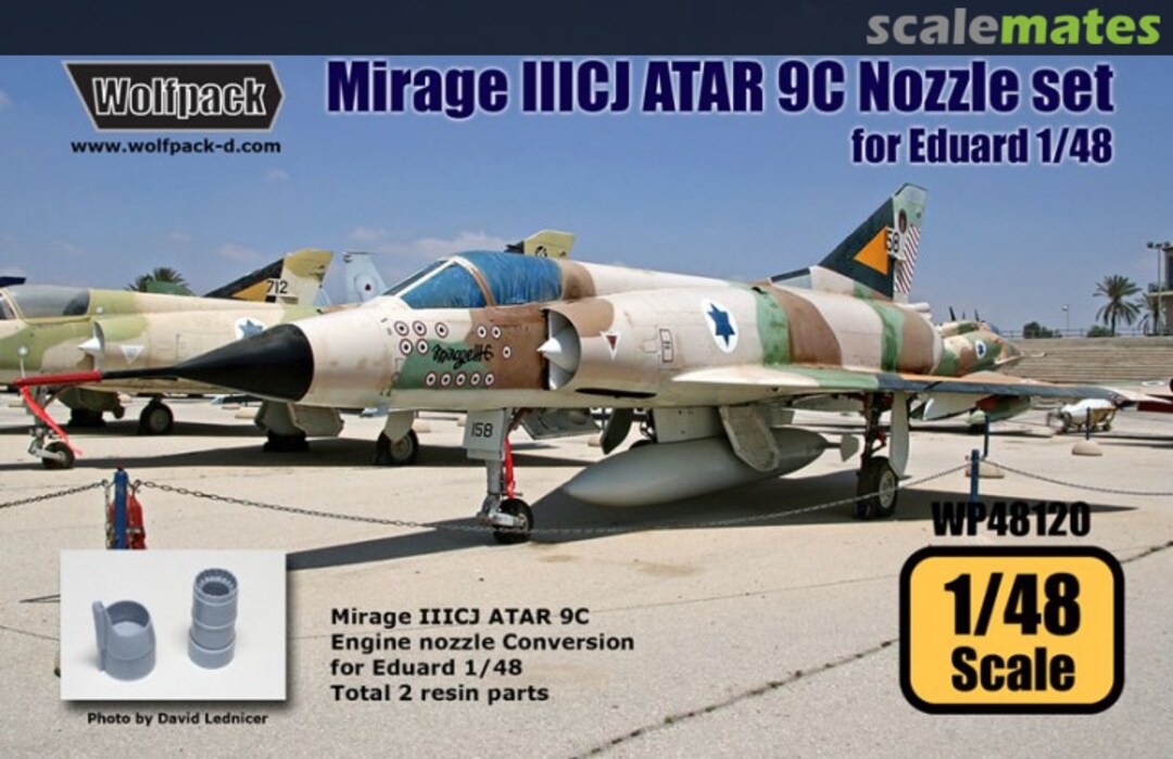 Boxart Mirage IIICJ ATAR 9C Engine Nozzle Set WP48120 Wolfpack