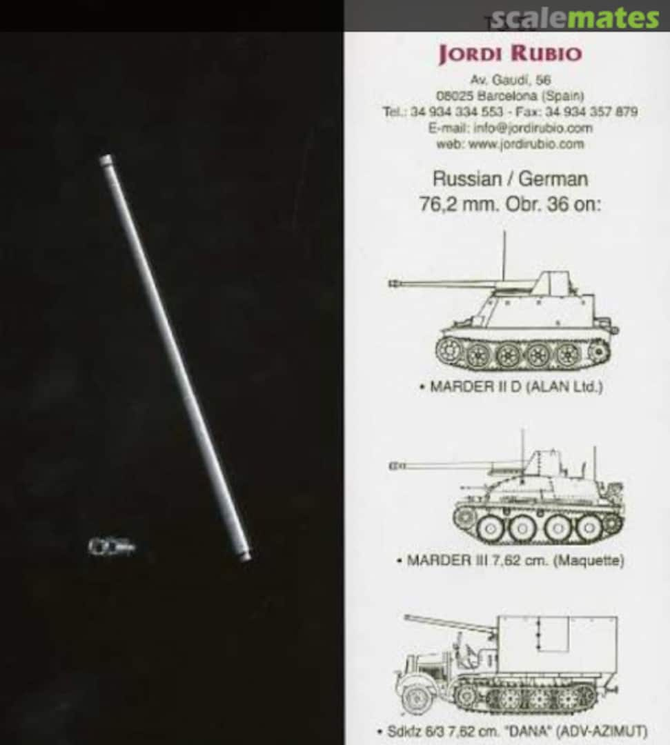 Boxart 7,62cm PaK36(r) L/51.5 Barrel TG-50 Jordi Rubio