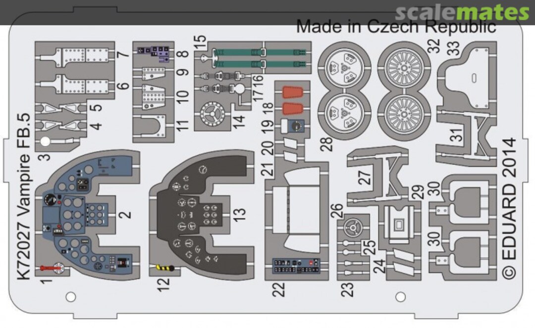 Boxart DH.100 Vampire FB Mk.5 K72027 MPM Production